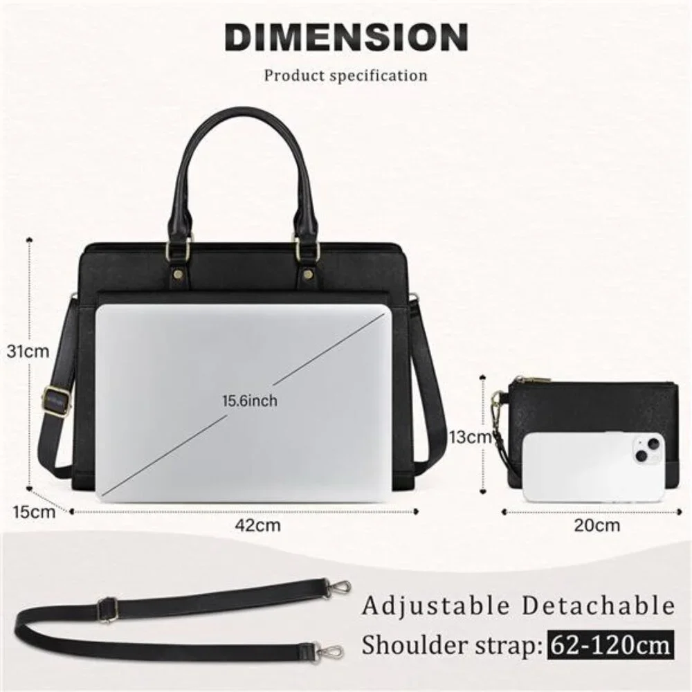 Laptop Bag for Women 15.6 Inch Laptop Tote Bag Business Office Work